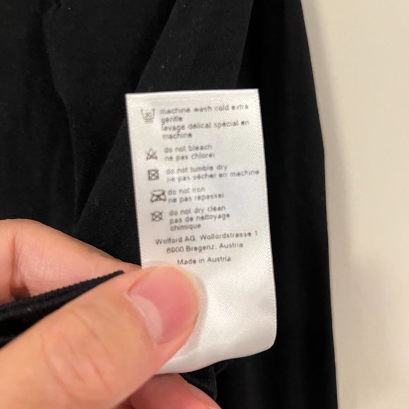 Genuine Wolford opaque tights with mahogany latex from the knee down, never worn - Picture 5 of 5